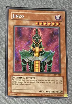 G1N YuGiOh TCG Jinzo BPT011 NM Secret Rare Vintage 2002 - Image 1