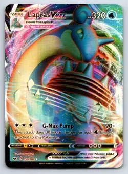 Pokemon Lapras VMAX SWSH01: Sword & Shield Base Set SWSH01 Holo 050/202 HP Ultra - Image 1
