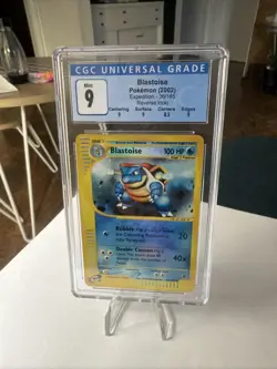 2002 Pokemon Expedition Base Set Blastoise Reverse Holo Rare #36 CGC 9 - Image 1