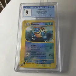 2002 Pokemon Expedition Base Set Blastoise Reverse Holo Rare #36 CGC 9 - Image 2