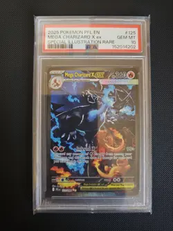 Pokemon TCG Phantasmal Flames Mega Charizard x Ex #125 SIR PSA 10 Gem Mint Slab - Image 1