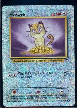 Pokemon LEGENDARY COLLECTION - #53/110 Meowth - Reverse Holo - ENG - LP - Image 1