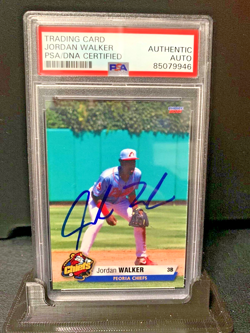 Jordan Walker autograph signed 2021 Peoria Chiefs baseball card PSA SLAB Cards - Image 1