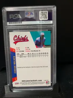 Jordan Walker autograph signed 2021 Peoria Chiefs baseball card PSA SLAB Cards - Image 2