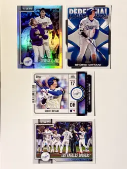 2026 Topps Baseball Shohei Ohtani Dodgers Lot (4) Perennial PAS-9 + Foil + More - Image 1