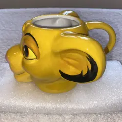 Disney The Lion King Simba Ceramic Yellow Mug 3D Lion Head - Image 3