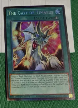 1X NM The Gaze of Timaeus - MZMU-EN013 - Collector's Rare 1st Edition - Image 1