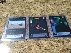 1999 lot of 3 STAR WARS YOUNG JEDI DARTH SIDIOUS SITH MASTER FOIL F11 F9 F17 - Image 1