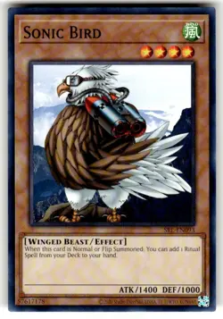 Yugioh! Sonic Bird - SRL-EN093 - Common - Unlimited 25th Anniversary Edition Nea - Image 1