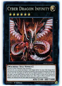Yugioh! MP Cyber Dragon Infinity - BOSH-EN094 - Secret Rare - 1st Edition Modera - Image 1