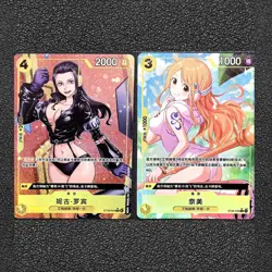 ONE PIECE Chinese Card 2PC Set Robin Nami (Alt Art) C Stard Deck (EGGHEAD-ST29) - Image 1
