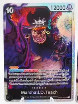 2x Marshall.D.Teach OP09-093 SR | One Piece TCG Card Game English - Image 2