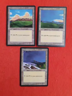 Plains x3 (All Versions), MTG Ice Age (1995), Basic Land NM - Image 1