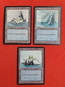 Island x3 (All Versions), MTG Ice Age (1995), Basic Land NM - Image 1