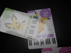 Pokemon Music Musical Note Card x3 Pikachu Pichu Raichu Evolutions #2680 - Image 4