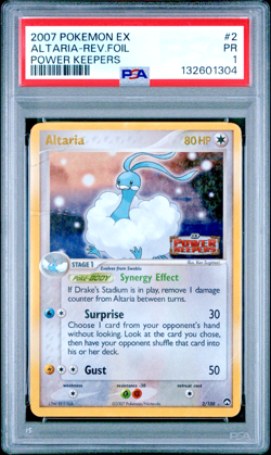 PSA 1 2007 Pokemon EX Power Keepers Altaria STAMPED Reverse Holo Foil 2/108 - Image 1