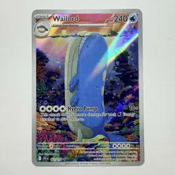 Pokemon TCG Journey Together Wailord 162/159 Illustration Rare Full Art Holo NM - Image 1