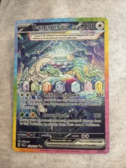 Pokemon TCG Terapagos EX 170/142 Stellar Crown Holo Special Illustration Rare - Image 1