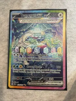 Pokemon TCG Terapagos EX 170/142 Stellar Crown Holo Special Illustration Rare - Image 3