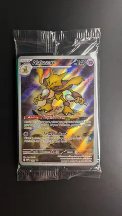 Pokemon Mega Evolutions Alakazam Promo Card 009 New and Sealed - Image 1