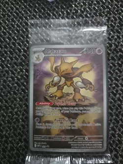 Pokemon Mega Evolutions Alakazam Promo Card 009 New and Sealed - Image 1