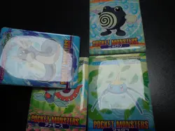 Pokemon Bandai Waterproof Bathroom Menko Card x4 Dratini Masquerain etc #29 - Image 2