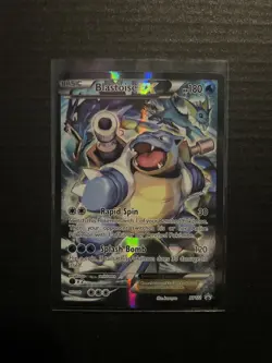 Pokemon TCG Blastoise EX XY122 Full Art Black Star Promo Near Mint - Excellent - Image 1