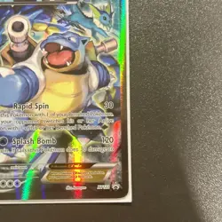 Pokemon TCG Blastoise EX XY122 Black Star Promo Full Art Near Mint - Image 5