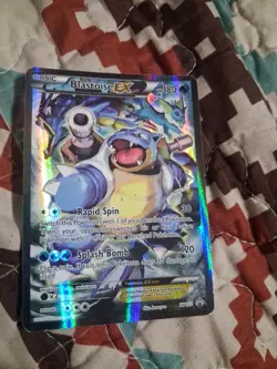 Pokemon TCG Blastoise EX XY122 Full Art Holo Black Star Promo Near Mint! - Image 1
