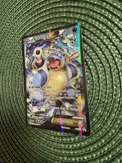 Pokemon TCG Blastoise EX XY122 Black Star Promo Full Art Holo Card - Image 3