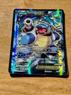 Pokemon TCG Blastoise EX XY122 Black Star Promo Full Art MP to HP - Image 3