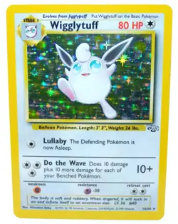 Wigglytuff 16/64 Holo Rare Unlimited Jungle Set 1999 - Pokemon Card TCG (NM) - Image 1