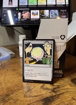 Magic The Gathering Commander Masters Sol Ring Alter Hand Painted - Image 1