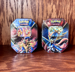 Pokemon Zacian and Zamazenta V Legends of Galar 2021 Pokemon TCG Tin Set - Image 1
