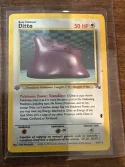 POKEMON 1ST EDITION Fossil #03/62 Ditto - Image 5