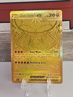 Pokemon Mega Zygarde EX Gold Secret Rare Full Art Holo 310 HP Card 124/088 - Image 1