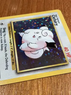 1999 Pokemon Clefairy 1st Edition Base 5/102 Holo Excellent TCG WOTC Card - Image 2