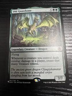 Magic the Gathering 'Old Gnawbone’ Reprint Mythic - Image 1