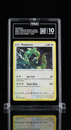 Rayquaza 2020 Pokemon SWSH029 Sword & Shield Black Star Promo Holo TAG 10 - Image 1