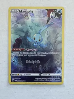 Pokemon TCG Manaphy GG06/GG70 Crown Zenith Galarian Gallery Ultra Rare NM - Image 1