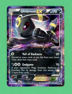 Umbreon Ex Pokemon Fates Collide Ultra Rare 55/124 NM B - Image 1