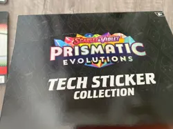 Pokemon Prismatic Evolutions Tech Sticker Collection Blister 2x Set Sealed & box - Image 2