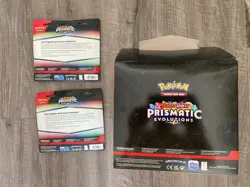 Pokemon Prismatic Evolutions Tech Sticker Collection Blister 2x Set Sealed & box - Image 3