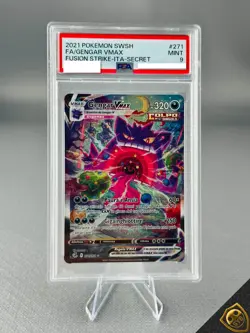 Pokemon Gengar Vmax 271/264 Psa 9 Colpo Fusione Full Art #271 Italiana - Image 3