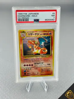 Pokemon Charizard CD Promo #6 006 PSA 7 Holo Carta Giapponese 1999 - Image 2