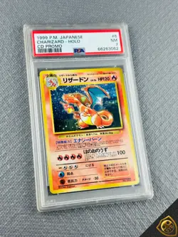 Pokemon Charizard CD Promo #6 006 PSA 7 Holo Carta Giapponese 1999 - Image 3