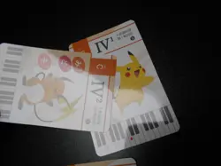 Pokemon Music Musical Note Card 2015 x3 Pikachu Pichu Raichu #2607 - Image 4