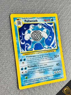 Pokemon Poliwrath 13/102 Set Base Rara Holo Unlimited Wizards ITA Carte Vintage - Image 2