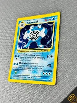 Pokemon Poliwrath 13/102 Set Base Rara Holo Unlimited Wizards ITA Carte Vintage - Image 3