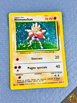 Hitmonchan 7/102 Set Base ITA - Carta Pokemon Rara Holo WOTC - Image 1
